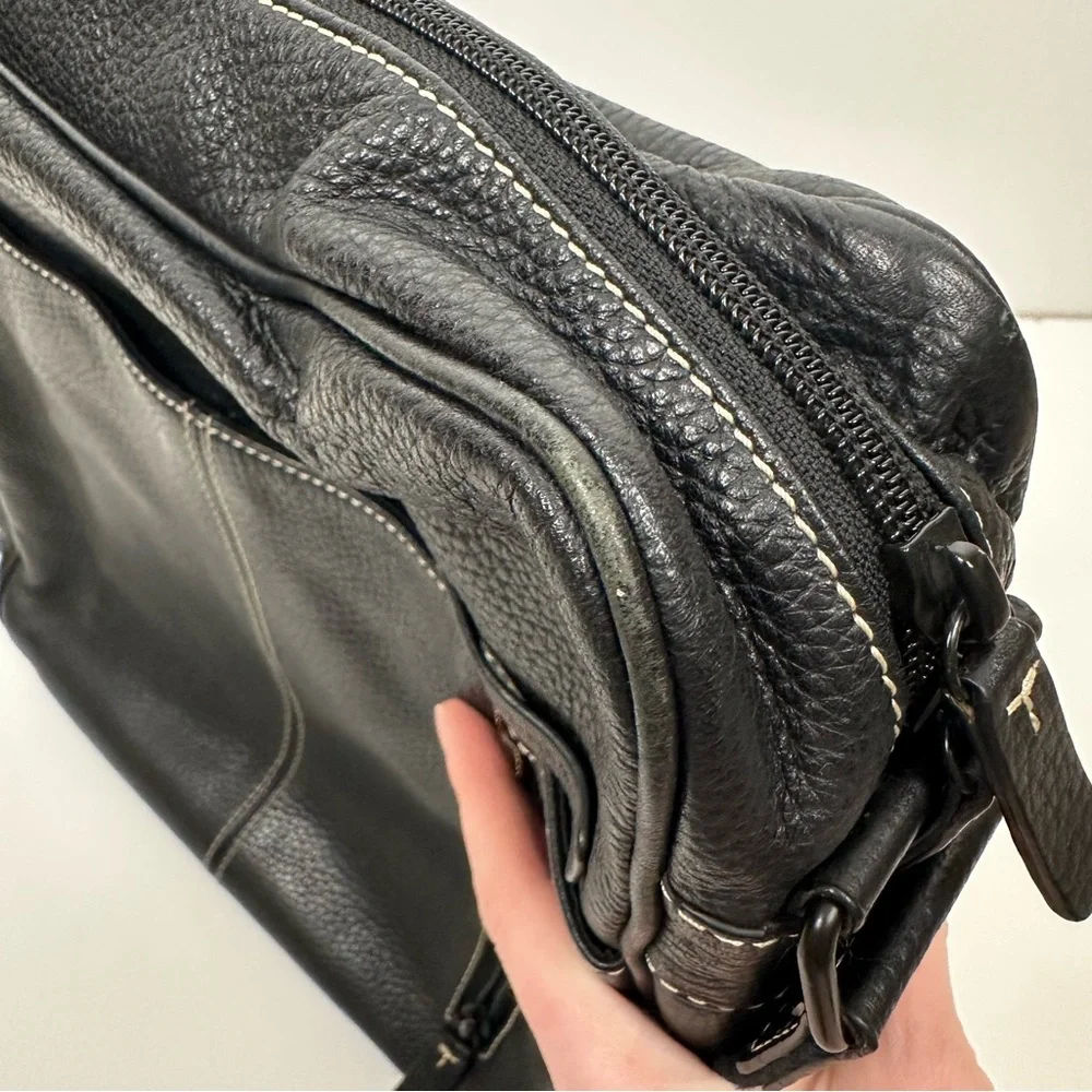 StorkSak London Leather Diaper Bag Unisex